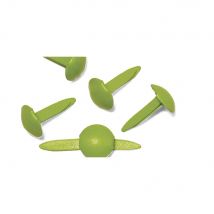 Attaches Parisiennes Rond, 4+8 Mm, Boîte Blister 75 Pces, Vert Clair - Rayher