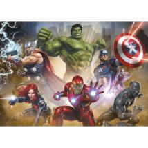Puzzle Avengers : Thor Black Panther Hulk Iron Man 1000 Pieces - Collection Super Heroes - Educa 17694 - Educa