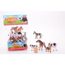 Animal World Lot De 6 Animaux De La Ferme - Johntoy