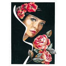 Canevas Antique L'Odeur Des Roses 45x60cm - SEG