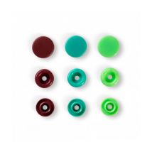 Bouton Pression Color Snaps Love 12,4mm X 30 - Prym - Certifié Oeko-tex Marron/vert/vert Clair Multicolore