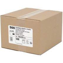 Enveloppes - Blanche - C5 - 162x229mm - Avec Fenêtre - Autocollante - Carton De 500 - Gpv - GPM