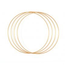 Lot De 4 Anneaux En Métal - Ø 30 Cm X 3 Mm - Doré - Vaessen Creative