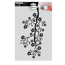 Pochoir De Décoration - Branches Sakura - 20 X 30 Cm - Aladine