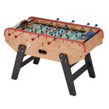Babyfoot Adulte Luxe En Bois Style Bistrot Avec Monnayeur - 10 Balles Liège - 30 Jetons Fournis - Kangui