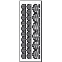 Transfert Thermocollant Velours Ruban 3 Noir 10x30cm - Ki Sign