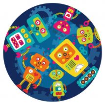 Disque Gâteau Robot Party (19 Cm) - Annikids