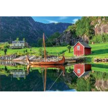 Puzzle Bateau Viking - Drakkar 1500 Pieces - Collection Paysage Du Danemark - Educa - 18006 - Educa