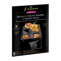Moule 6 Cœurs Bombés - Flexipan