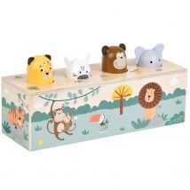 Jeu À Pression Avec Cris Des Animaux Safari - Small foot company