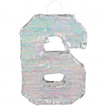 Pinata Holograpphique Chiffre 6 - Boland