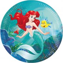 8 Assiettes Ariel La Petite Sirène - Annikids