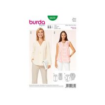 Patron Burda 6632 Tunique Du 34 Au 44 Taille N°fr 34-44