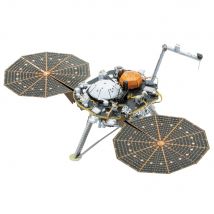 Metalearth Espace: Insight Mars Lander 15x5.59x6.35cm, Maquette 3d En Métal Avec 2 Feuilles Multicolorées, Sur Carte 12x17cm, 14+ - Metal Earth