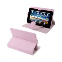 Housse Universelle Tablette Tactile 7' Liseuse Numérique Design Cuir Rose Pastel Yonis - Yonis