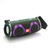 Enceinte Bluetooth Etanche Avec Lumière Rgb Autonomie 10h Son Stéréo 360° Support Fm Vert Yonis - Yonis