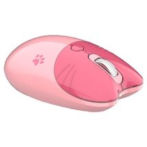 Souris Sans Fil Bluetooth Silencieuse 3 Boutons Rose Design Ergonomique Yonis - Yonis
