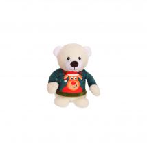 Peluche - Les Amis pull Moche, Ours Pull Vert, 24 Cm - Gipsy Toys