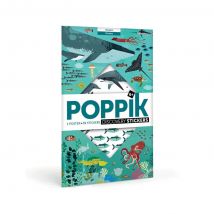 Poster Découverte Avec Stickers Océans - Poppik