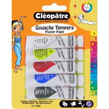 Gouache 10 Ml 5 Tubes - Cléopatre