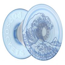 Popsockets Pop Grip Pour Smartphones Standard Design Plant Ocean Bleu - Popsockets