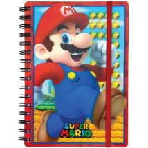 Carnet De Notes Super Mario Nintendo Avec Couverture Animée - Cadeaux-et-anniversaire.com