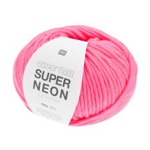 Essentials Super Neon Super Chunky - 100g - Rico Design : Fil Épais Pour Accessoires Mode 02 Pink