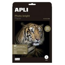 Apli 04454 - Papier Photo Brillant A4 240g. - Photo Bright Paper