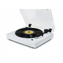 Platine Vinyle Automatique Entrainement Par Courroie - Blanc - Thomson