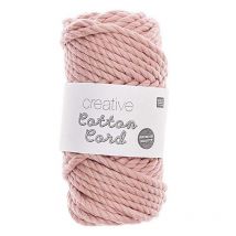 Pelote De Corde En Coton 25 M - Rose Poudré - Rico Design