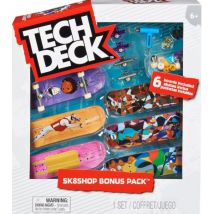 Coffret Tech Deck : Skateshop Bonus Pack Hopps - 6 Mini Skates + Acessoires - Mini Skate A Doigt 96 Mm - Finger - Spin Master - Spin Master