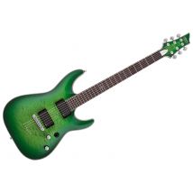 C-1 Platinum - Satin Green Burst Schecter