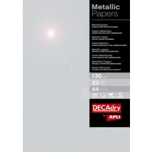 Pochette 20 Feuilles Papiers Métalliques - Apli