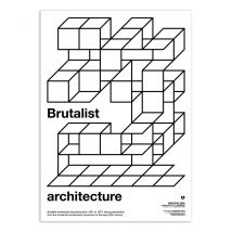 Affiche 50 X 70 Cm - Brutalist Architecture - Posterlad - Wall Editions