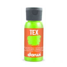 Peinture Pour Tissus - Vert Fluo - Opaque - Peinture À L'Eau - Tex - Darwi - 50ml