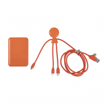 Xoopar Batterie Externe 5000mah Mr Bio Pack Long 1m Orange