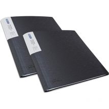 Porte-vues - 200 Vues - 100 Pochettes - A4 - Noir - Lot De 2 - Rapesco - Esselte