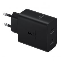 Samsung Chargeur Secteur Universel Duo 50w Usb-a / Usb-c Power Delivery Gan Noir