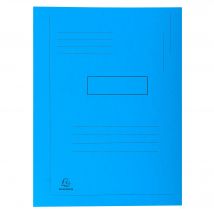 Chemise Imprimée À 2 Rabats Forever 290g/m2 - 24x32cm - Bleu Vif - X 50 - Exacompta