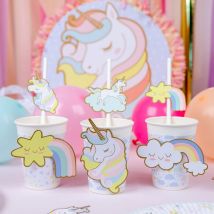 6 Gobelets Licorne - Recyclable - Annikids
