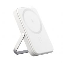 Akashi Batterie Externe Magsafe 5000 Mah Support Pliable Avec Port Usb C 20w Blanc