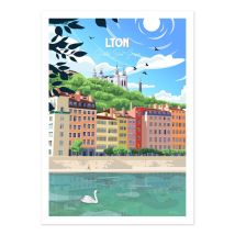 Affiche 30x40 Cm - Lyon Quartier Saint-georges - Benoit Collet - Wall Editions