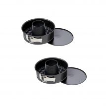 Ensemble De 2 Moules À Manqué À Charnière Avec Fond À Savarin 20 Cm Dr Oetker Back Freude - Dr. Oetker