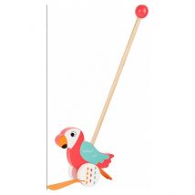 Perroquet En Bois A Pousser – Lori - Smallfoot - Orange - Small foot