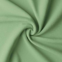 Tissu Coton Enduit Uni Vert Amande - Au Mètre - Craftine