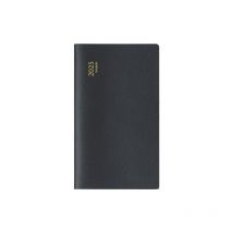 Agenda Semainier 2025 - Noir - Brepols - 16 X 9 Cm - Janvier À Décembre - L'Agenda Moderne