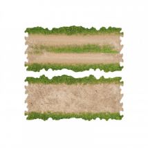 2x Lignes Droites De Terre Et D'Herbe Pour Circuit 1/24 Rc Crawler Park - CRAWLER PARK