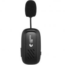 Microphone Sans Fil Portable Pratique Avec Son Clair Et Puissant Pour Masque Noir Yonis - Yonis