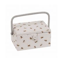 Coffret À Couture Motif Abeille - 18.5x25.5x14.5 Cm - Hobby Gift Multicolore - Distrifil