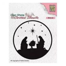 Tampon Transparent Scrapbooking Nellie's Choice Nativite 014 Scrapbooking